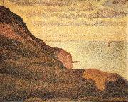Georges Seurat Port-en-Bessin,Les Grues et la Percee Sweden oil painting artist